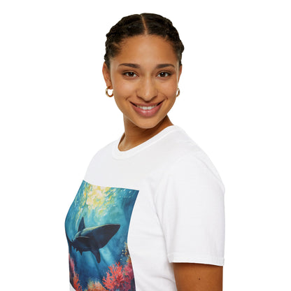 Shark Underwater Art T-Shirt