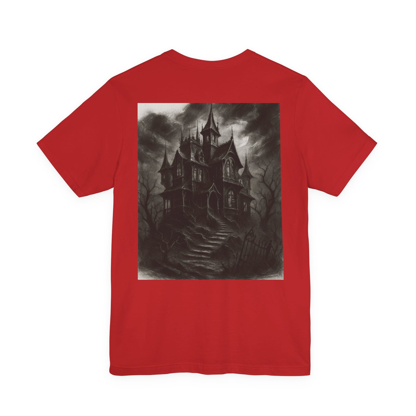 Haunted Mansion Graphic Tee — Gothic Haunted House T‑Shirt