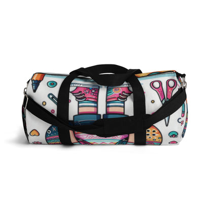 Cute Cartoon Duffel Bag, Gym Tote, Travel Luggage, Sports Bag, Weekender Bag, Fun Design
