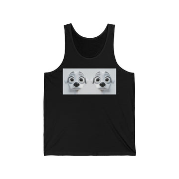 Sarcastic Dog Face 3D Tank