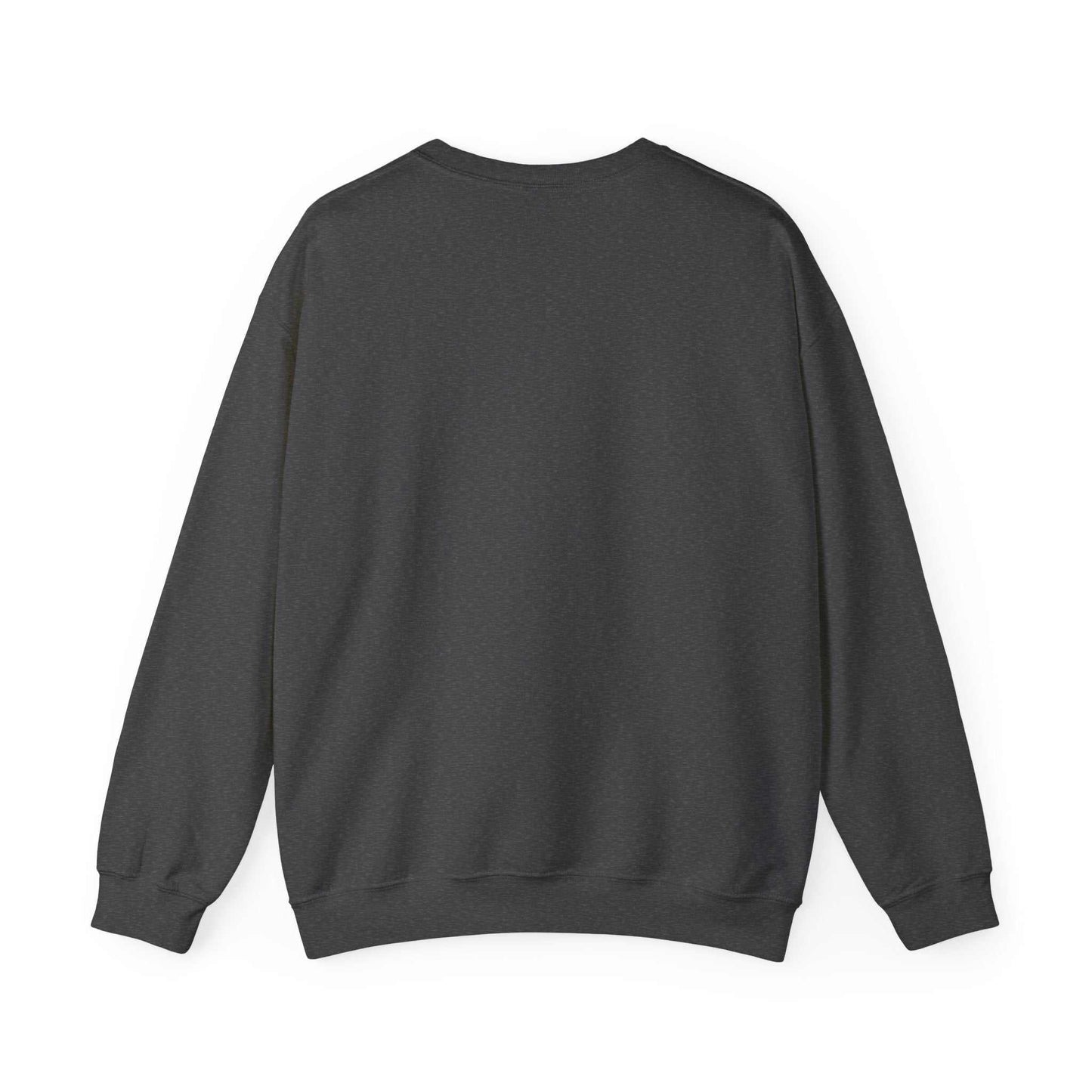 Unisex Heavy Blend™ Crewneck Sweatshirt in dark color, ideal for comfort and style.
