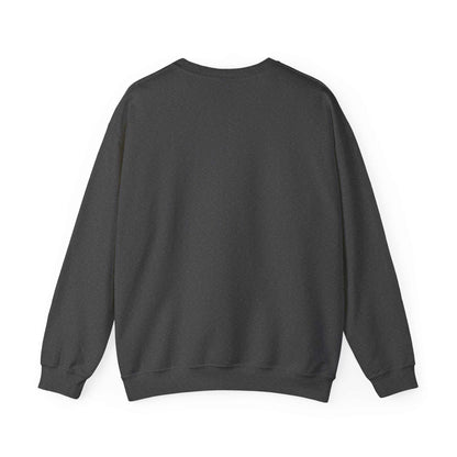 Unisex Heavy Blend™ Crewneck Sweatshirt in dark color, ideal for comfort and style.