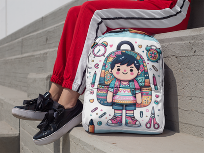 Colorful Kids' Backpack, School Bag, Art Backpack, Cute Rucksack, Gift for Students, Fun School Accessories