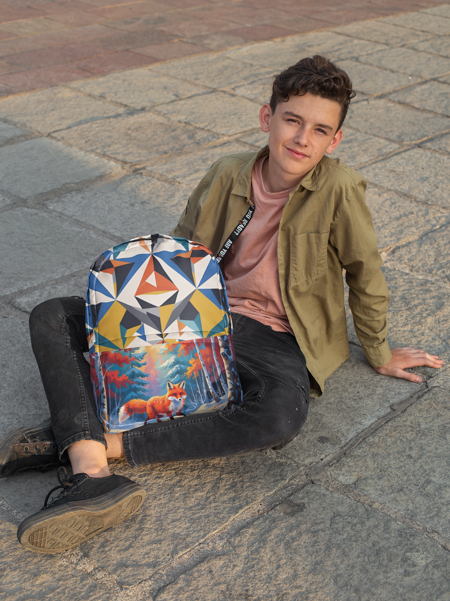 Whimsical Fox Backpack with Vibrant Design, Cute Schoolbag for Kids, Nature Lover's Tote, Perfect Gift for Wildlife Enthusiasts, [...]