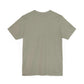 Unisex jersey short sleeve tee in soft cotton with a classic fit and ribbed knit collars.