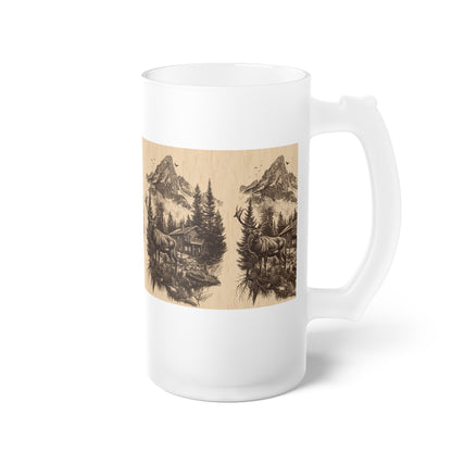 Frosted Glass Beer Mug - 16oz | Stylish & Durable | Perfect for Beer Enthusiasts
