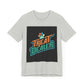 Unisex jersey short sleeve tee with "Treat Dealer" graphic, soft cotton fabric, ribbed knit collar.