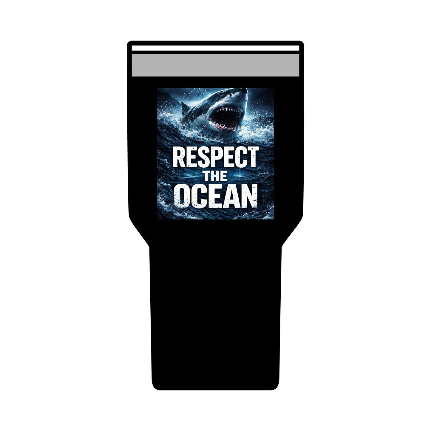 Respect The Ocean 30oz Tumbler — Shark Conservation Insulated Travel Cup