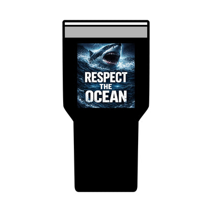 Respect The Ocean 30oz Tumbler — Shark Conservation Insulated Travel Cup