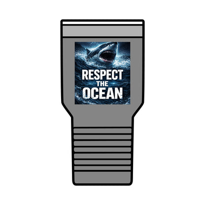 Respect The Ocean 30oz Tumbler — Shark Conservation Insulated Travel Cup