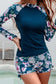 High Neck Zip Two Pieces Long Sleeve Swim Set