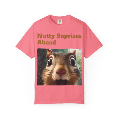 Nutty Surprises Ahead T-Shirt | Funny Animal Tee, Gift for Nature Lovers, Casual Wear, Birthday Present, Unique Graphic Shirt