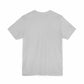 Unisex Jersey Short Sleeve Tee in light gray, showcasing classic style and comfortable fit.