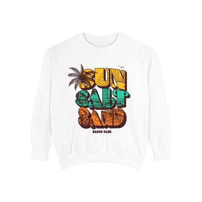 Beach Vibes Sweatshirt | Sun Salt Sand | Unisex Hoodie for Summer, Vacation, Gift, Beach Lovers, Casual Wear