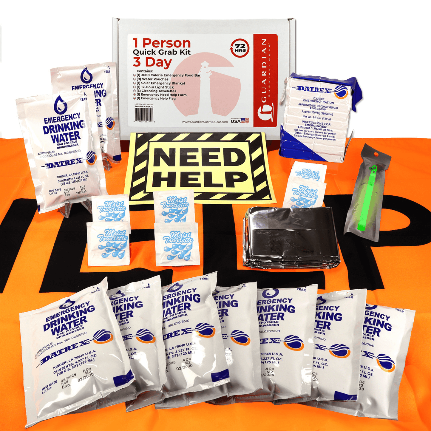 WSK 72-Hour Emergency Survival Grab Bag Kit-1