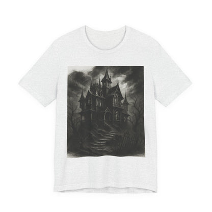 Haunted Mansion Graphic Tee — Gothic Haunted House T‑Shirt