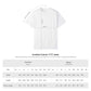 Unisex Garment-Dyed T-shirt size chart and dimensions.