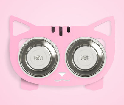 Anti-falling Cat Dog Feeding Water Bowl - Stainless Steel
