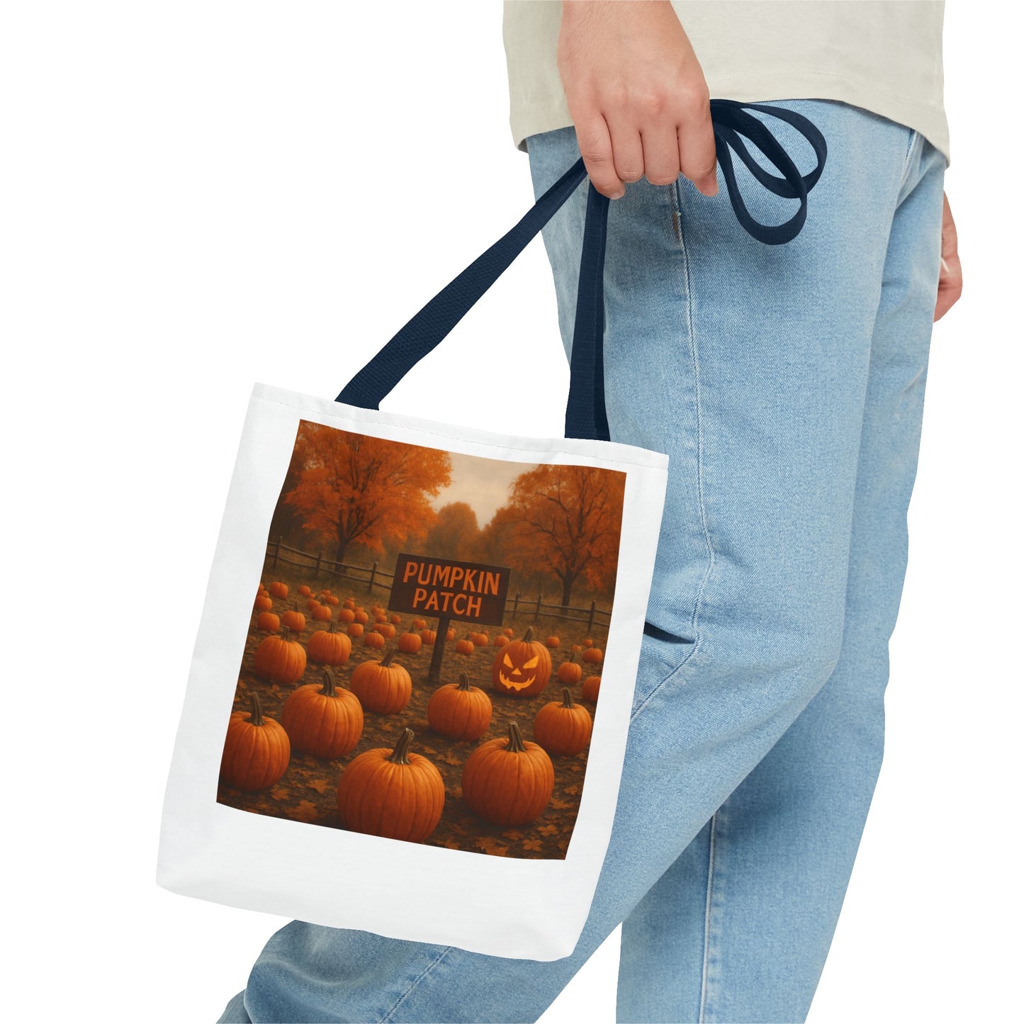 Autumn Pumpkin Patch Tote Bag, Fall Harvest Shopping Bag, Halloween Decor, Seasonal Gift for Pumpkin Lovers, Festival Tote - Toddcraft