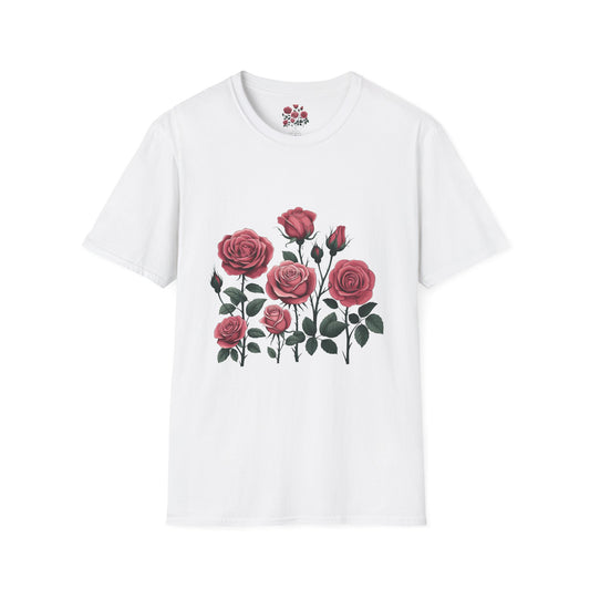 Floral & Sparkle Unisex Softstyle T-Shirt - Perfect for Gifts, Birthdays, Mother's Day, Casual Wear, and Celebrations