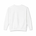 Unisex white crewneck sweatshirt, lightweight and perfect for Diamond Dog's Club members, ideal for dog lovers and casual wear.