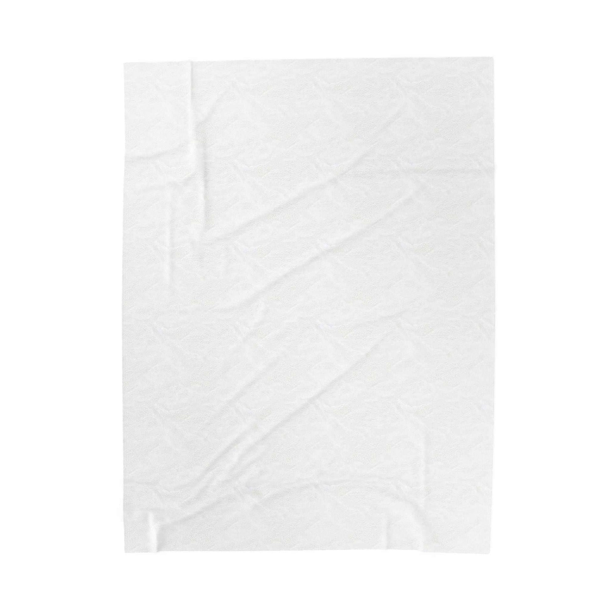 velveteen plush blanket for dog lovers, soft and cozy, customizable with vibrant one-sided print, available in three sizes