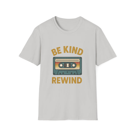 Retro Cassette Tape T-Shirt - Be Kind Rewind, Vintage Tee, Music Lover Gift, Casual Wear, Nostalgic Fashion