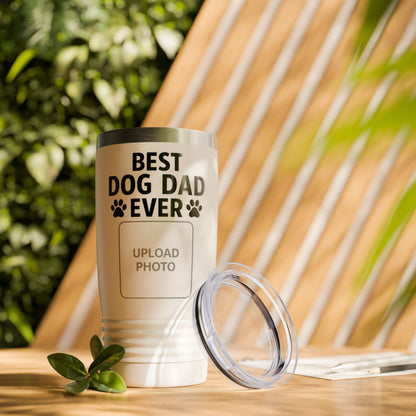 Best Dog Dad Ever Ringneck Tumbler, 20oz | Personalized Gift for Pet Lovers, Travel Mug for Dads, Dog Owner Accessories, Gifts for [...] - Toddcraft