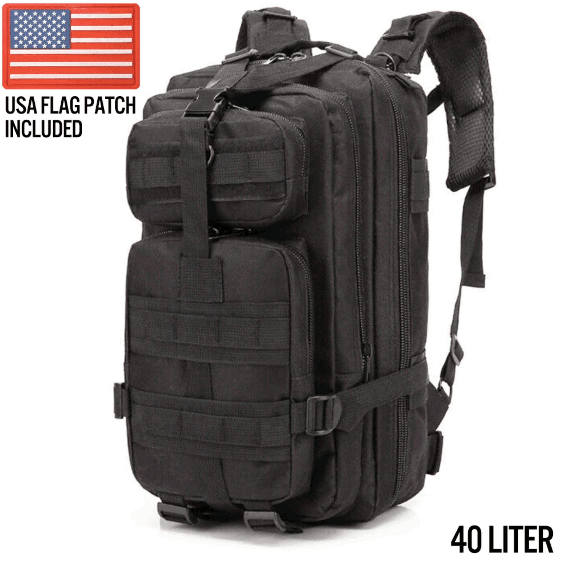 XGear Tactical Large 40L Tactical Backpack Survival Bag-5