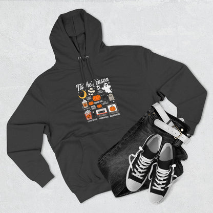 Halloween Three-Panel Fleece Hoodie, Cozy Fall Apparel, Spooky Season Sweatshirt, Ghostly Hoodie, Pumpkin Outfit - Toddcraft