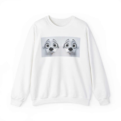 Sarcastic Dog Face 3D Sweatshirt with cozy cotton-poly blend, ideal for colder months.