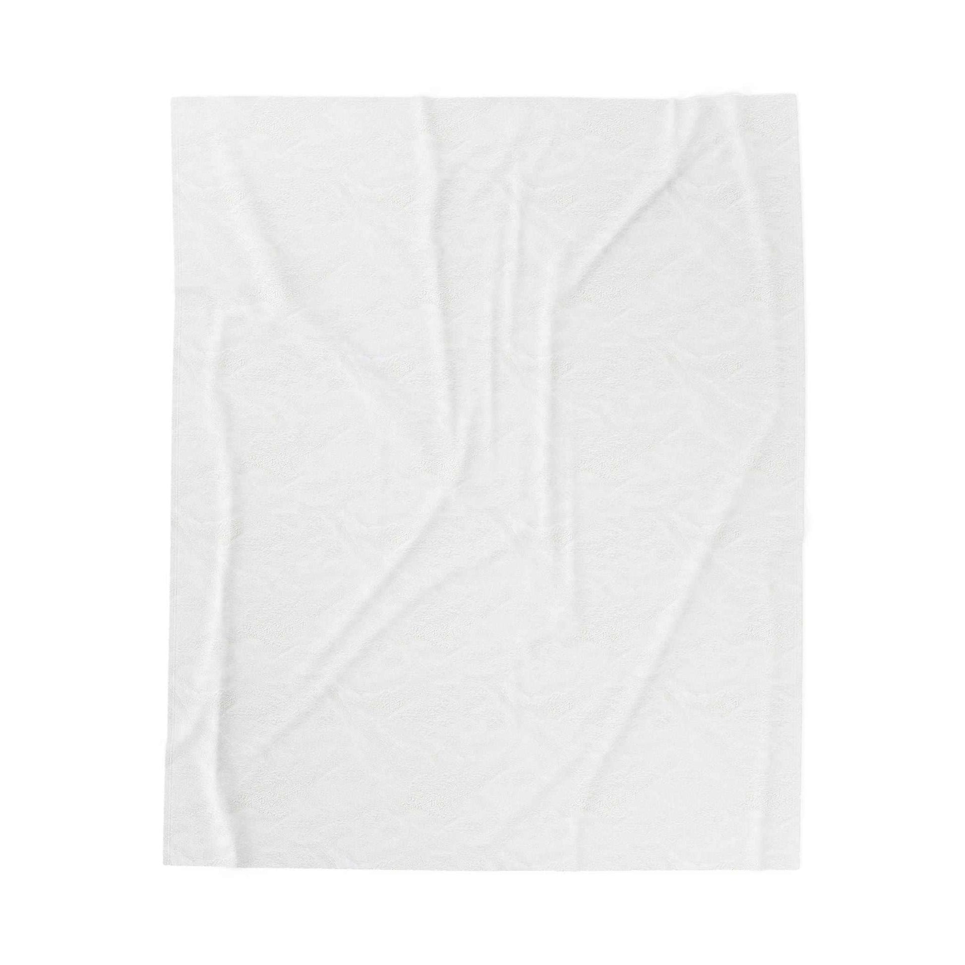 Velveteen plush blanket for dog lovers, soft and cozy, available in three sizes with customizable print.