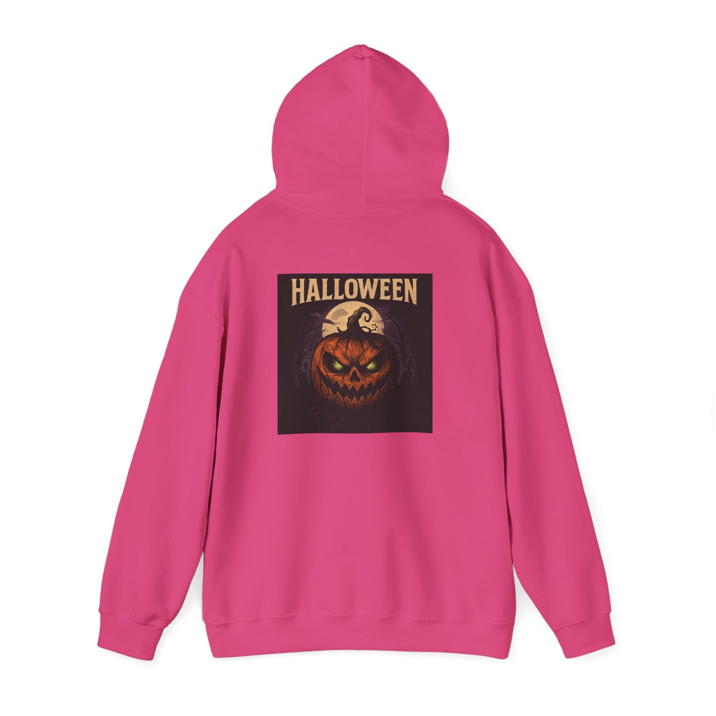 Halloween Jack-O'-Lantern Hoodie — Vintage Scary Pumpkin Pullover