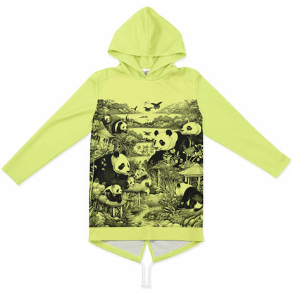 Heavyweight Elongated Hoodie - AOP Panda - Toddcraft