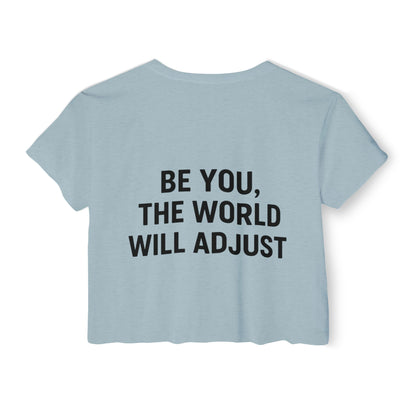Women's Affirmation Crop Top, Trendy Summer Top, Festival Wear, Inspirational Fashion, Casual Chic, Gift for Her