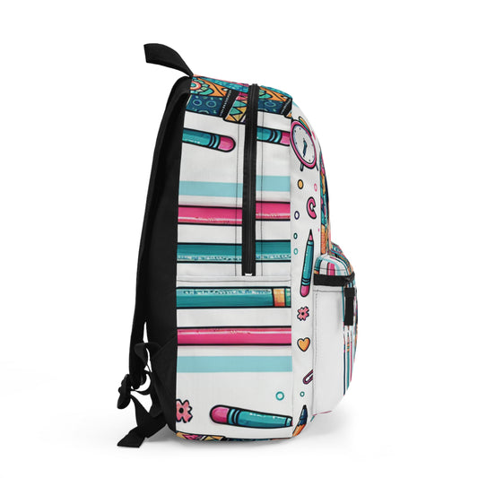 Colorful Kids' Backpack, School Bag, Art Backpack, Cute Rucksack, Gift for Students, Fun School Accessories