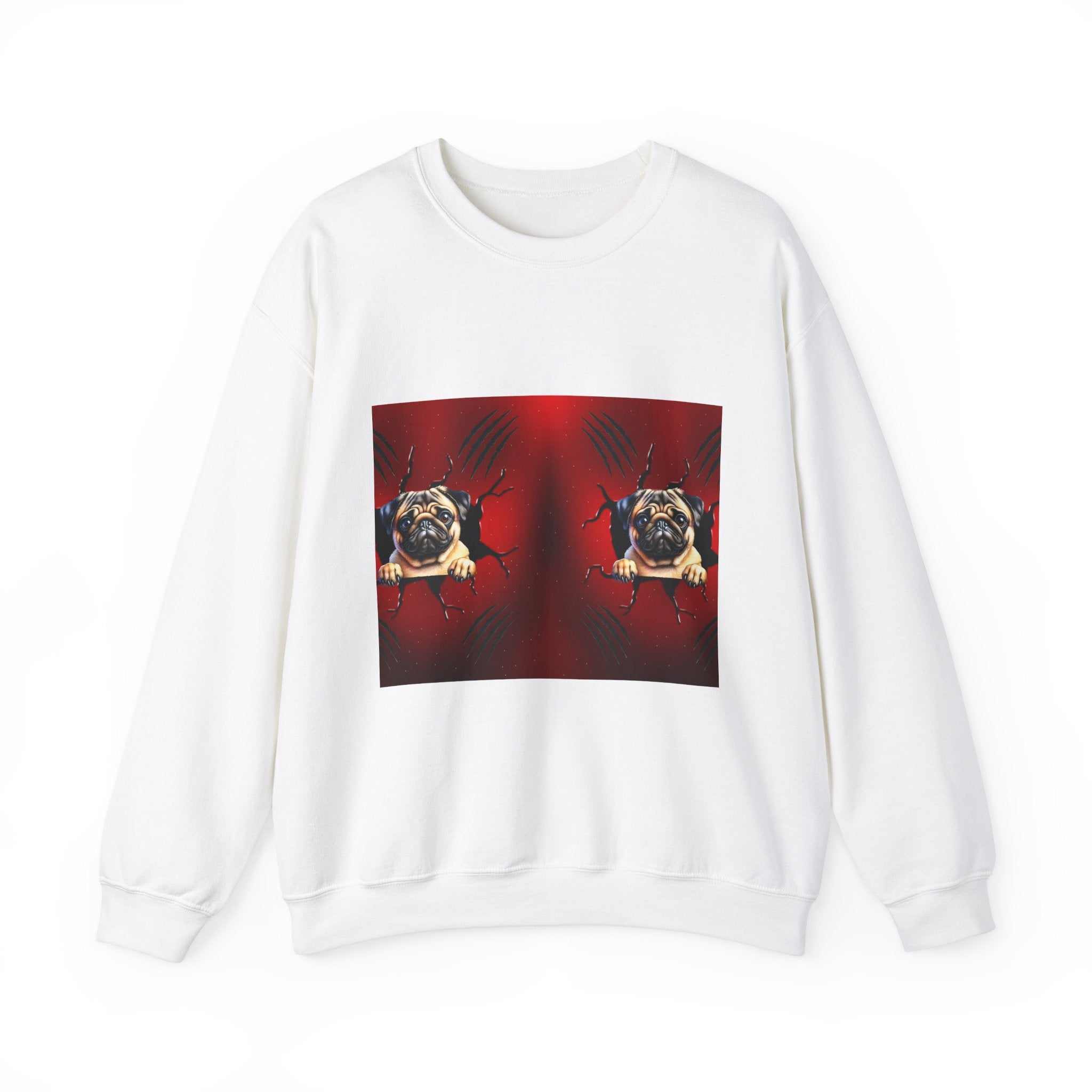 Unisex Heavy Blend™ Crewneck Sweatshirt featuring ribbed knit collar, polyester-cotton blend, and durable double-needle stitching.