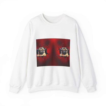 Unisex Heavy Blend™ Crewneck Sweatshirt featuring ribbed knit collar, polyester-cotton blend, and durable double-needle stitching.