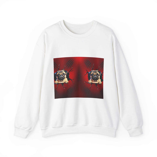 Unisex Heavy Blend™ Crewneck Sweatshirt featuring ribbed knit collar, polyester-cotton blend, and durable double-needle stitching.