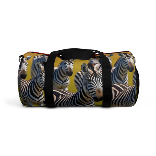 Zebra Print Duffel Bag | Travel Tote for Gym, Weekend Getaways, or Sports Events