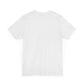 Unisex Jersey Short Sleeve Tee in soft cotton with ribbed knit collar.