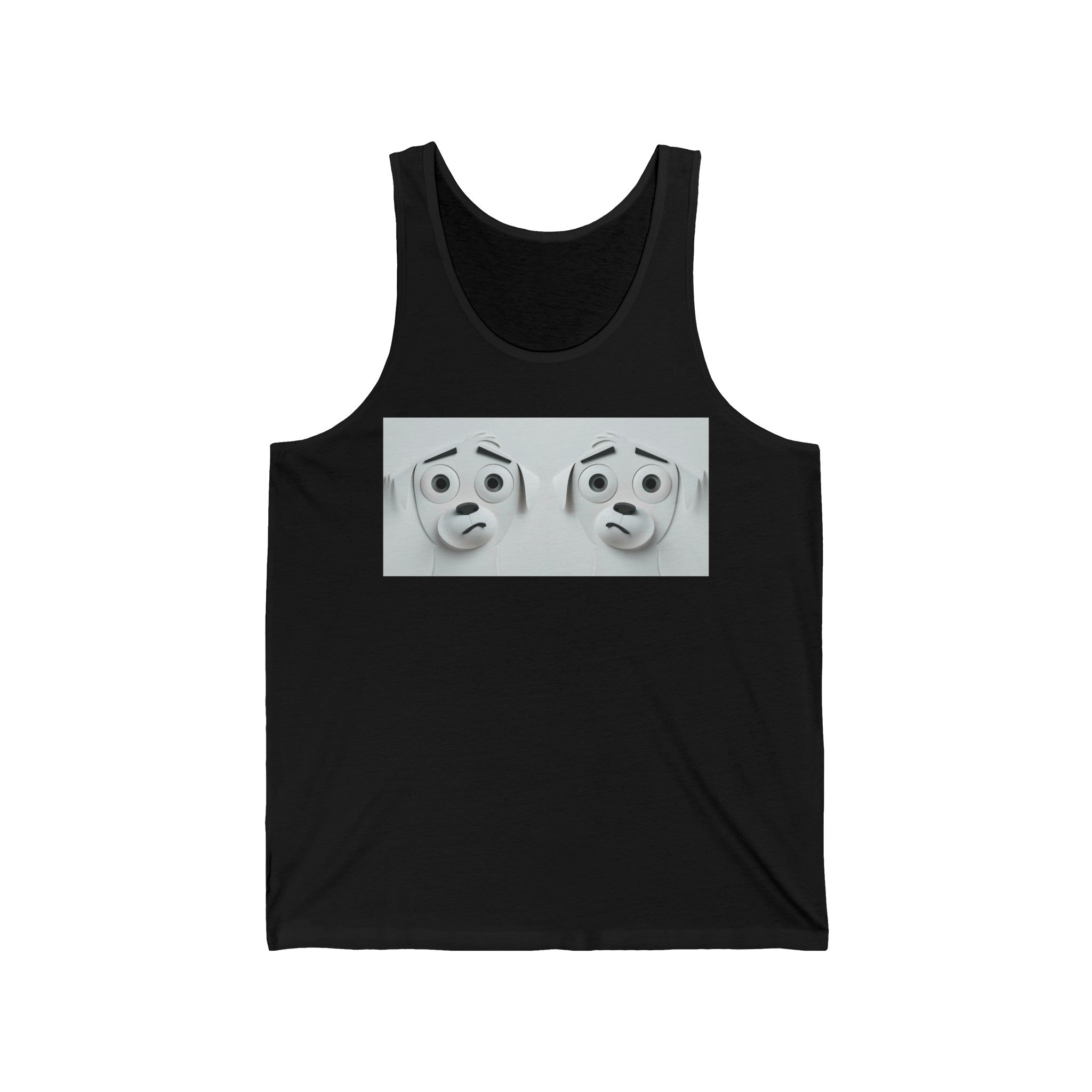 Sarcastic Dog Face 3D Tank - Unique and Comfortable Tank 