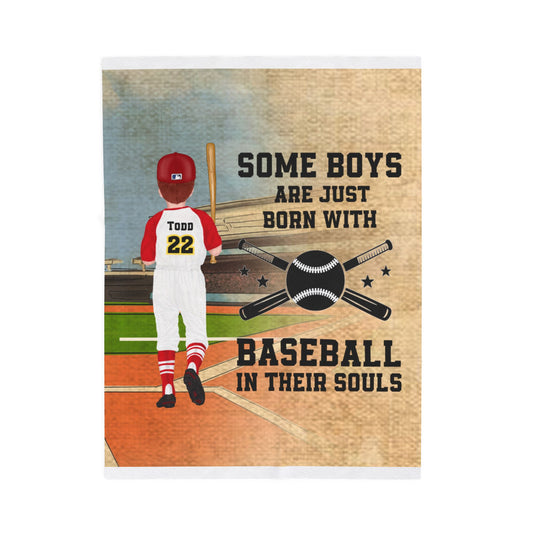 Baseball Velveteen Plush Blanket - Sports Themed Throw for Boys
