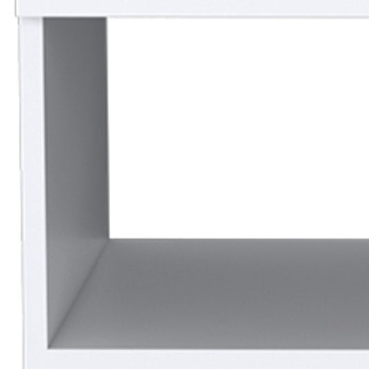 White Wood One Drawer Nightstand - 20" | Bedroom Furniture