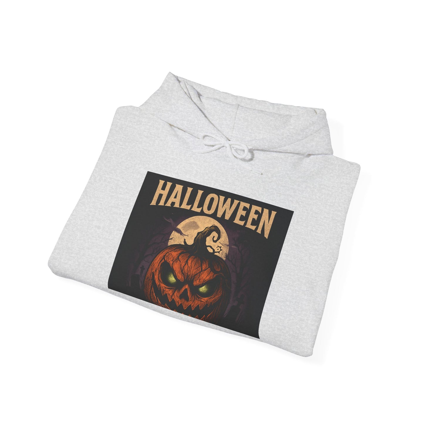 Halloween Jack-O'-Lantern Hoodie — Vintage Scary Pumpkin Pullover