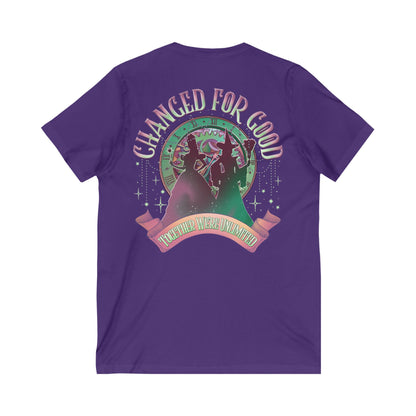Empowering Change V-Neck Tee, Feminist T-Shirt, Positive Vibes Shirt, Inspirational Gift, Casual Wear, Confidence Boost