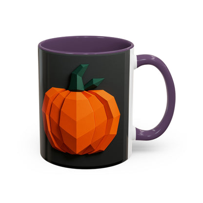 Accent Coffee Mug (11, 15oz) Pumpkins Halloween festival - Toddcraft