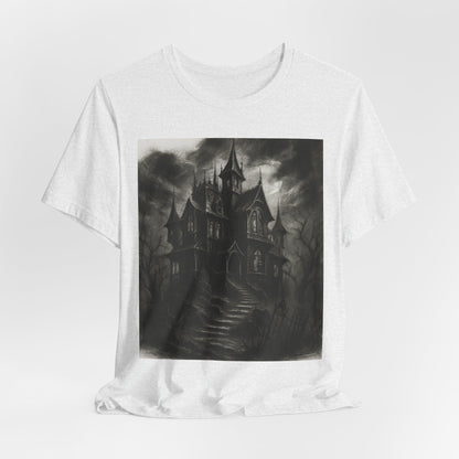 Haunted Mansion Graphic Tee — Gothic Haunted House T‑Shirt