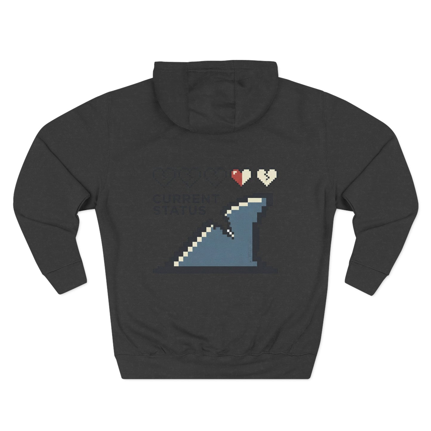 Hoodie — Pixel Wave "Current Status" Gamer Hoodie