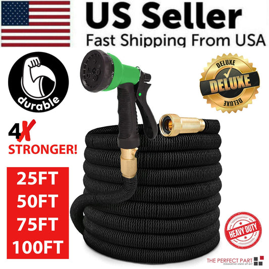 4X Stronger Deluxe Expandable Flexible Garden Hose Water Hose 25, 50, - Toddcraft